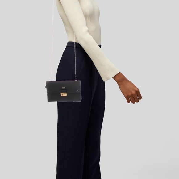 Fendi leather Kan U wallet on chain - Picture 5 of 7